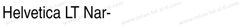Helvetica LT Nar字体转换
